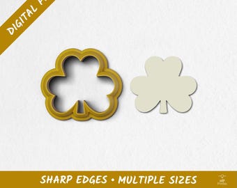 Clover 02 Polymer Clay Cutter | Digital STL Files | 10 Sizes