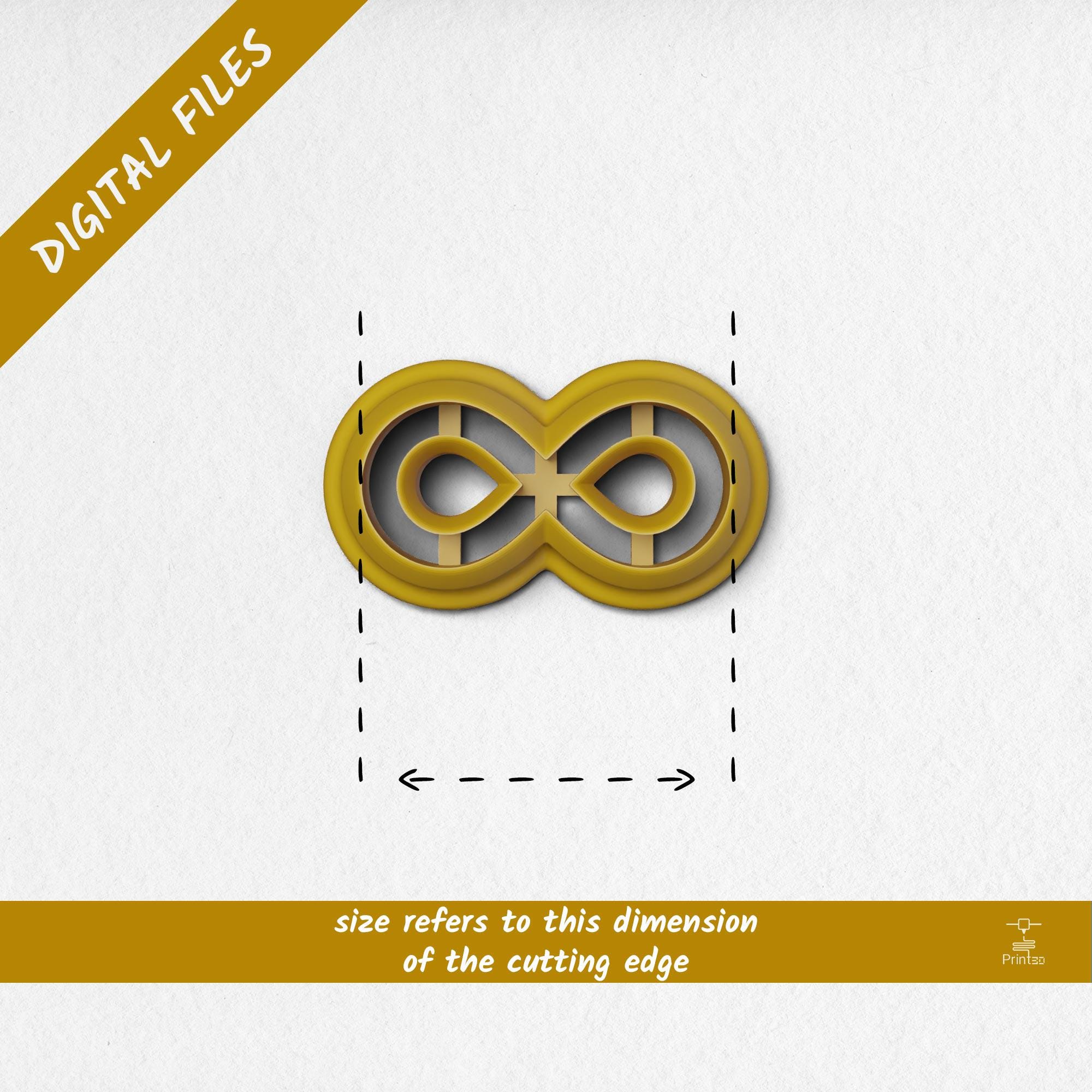 Infinity Symbol Polymer Clay Cutter | Digital STL Files | 10 Sizes - Etsy