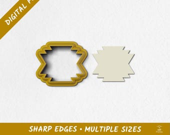 Aztec 02 Polymer Clay Cutter | Digital STL Files | 10 Sizes