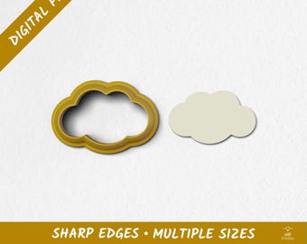 Cloud Polymer Clay Cutter | Digital STL Files | 10 Sizes