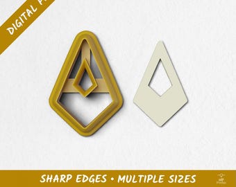 Donut Rhombus Polymer Clay Cutter | Digital STL Files | 10 Sizes