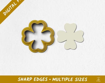 Clover Polymer Clay Cutter | Digital STL Files | 10 Sizes