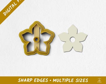 Flower Polymer Clay Cutter | Digital STL Files | 10 Sizes