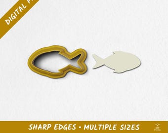 Fish Polymer Clay Cutter | Digital STL Files | 10 Sizes