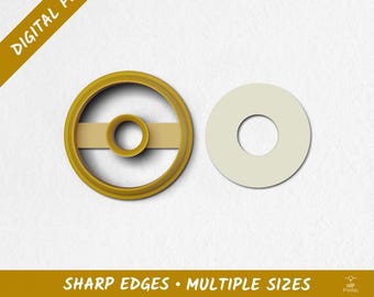 Donut Polymer Clay Cutter | Digital STL Files | 10 Sizes