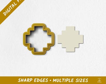 Aztec Polymer Clay Cutter | Digital STL Files | 10 Sizes