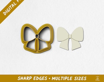 Bowtie Polymer Clay Cutter | Digital STL Files | 10 Sizes