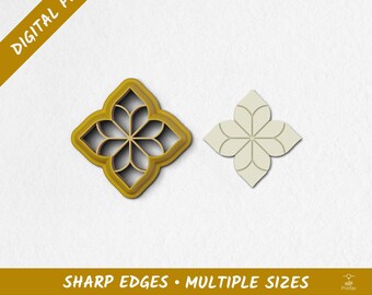 Flower 07 Polymer Clay Cutter | Digital STL Files | 10 Sizes