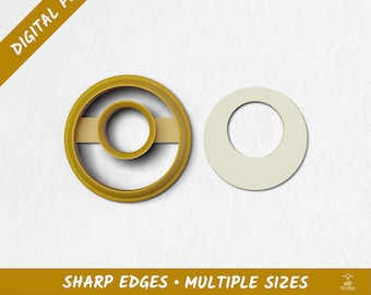 Donut Offset Polymer Clay Cutter | Digital STL Files | 10 Sizes