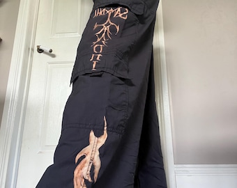 Pantalones cargo de lejía