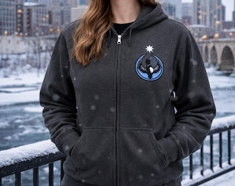 Minnesota Rebel Loon Zip Hoodie | Loon Graphic Hooded Sweatshirt