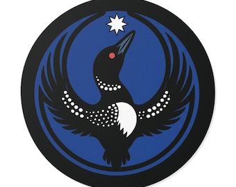 Minnesota Rebel Alliance Loon Round Vinyl Sticker | All profits donated