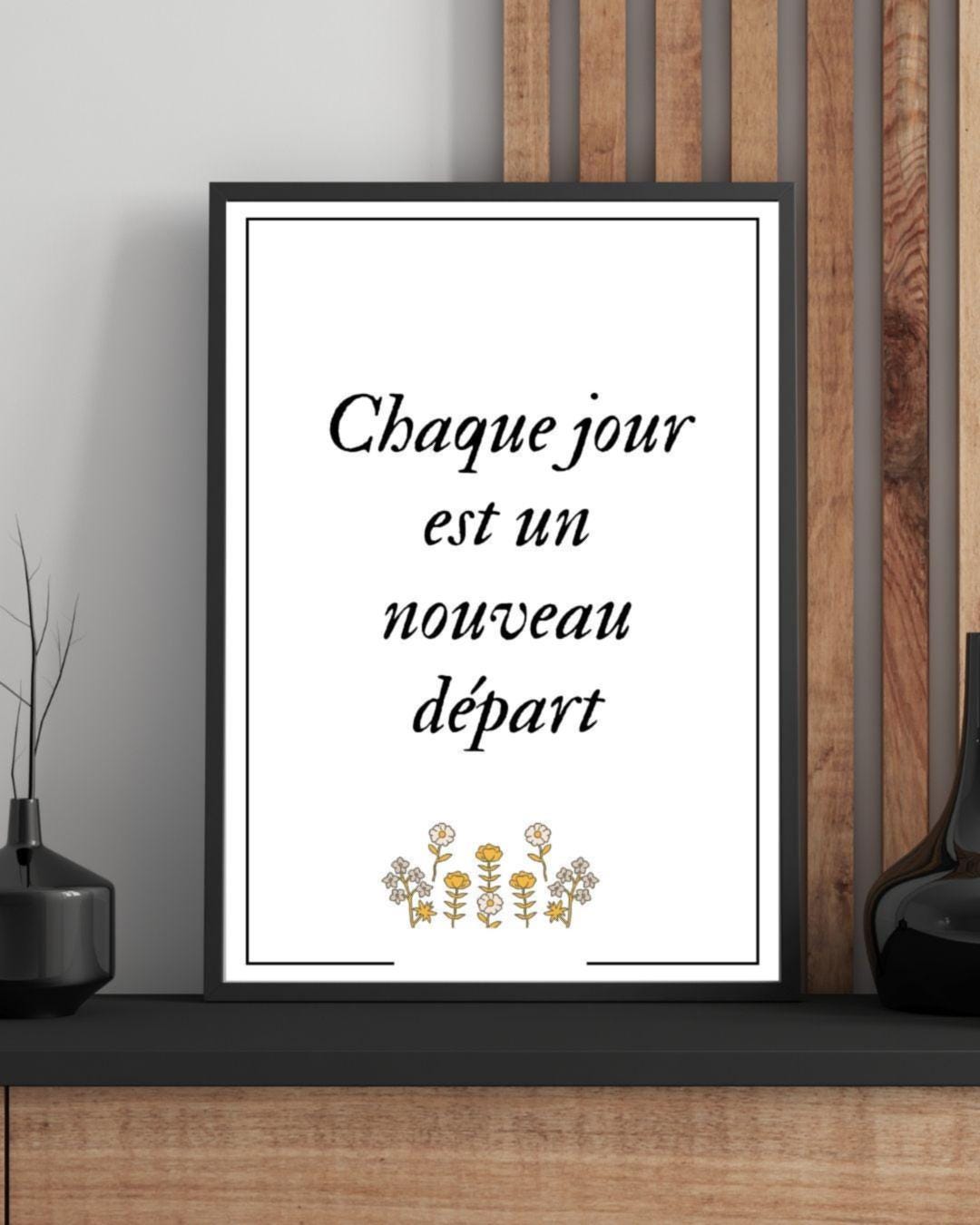 Poster - Wall Art - Motivational Quote A4 - Minimalist Black & White ...