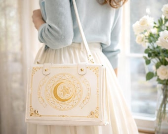 Lolita Magic Book Ita Bag Moon Star Japanese PU Shoulder Purse