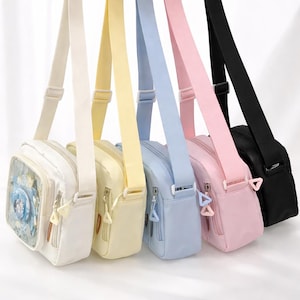 Y2K Ita Bag Mini Crossbody Transparent Pocket Korean Shoulder Bag