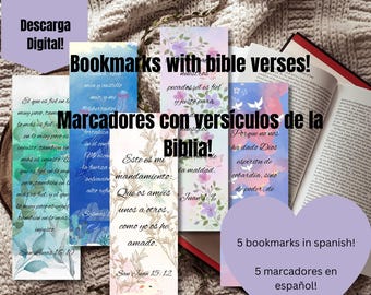Spanish bookmarks | Bible Verses | Marcadores con versículos de la biblia