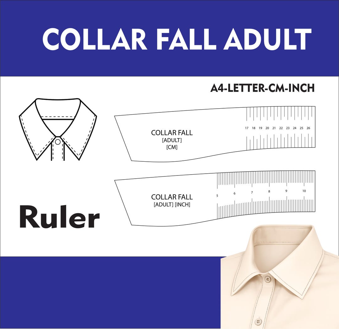 Collar Fall Ruler Sewing Tool | Precision Pattern Drafting for Tailors ...