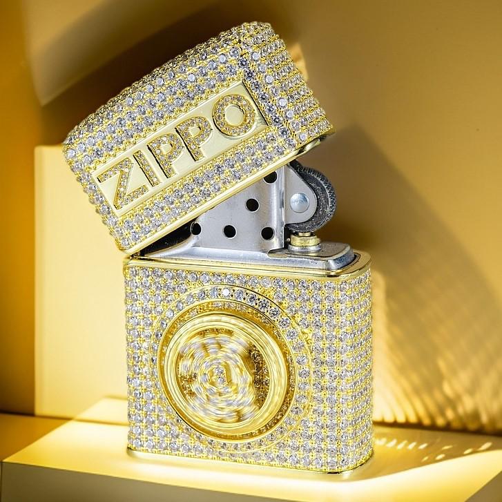 Handmade Zippo Luxury Crystal Lighter Full Diamond Style Limited