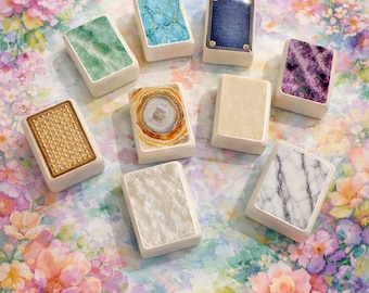 Natural Textures Mahjong Tile Back Stickers