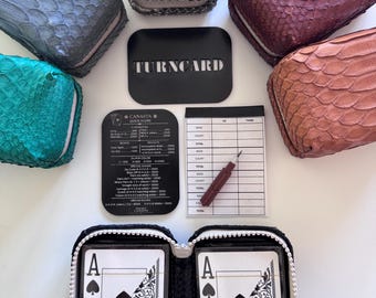 Travel Card Game - Canasta All in one - luxury case, 2 decks of cards