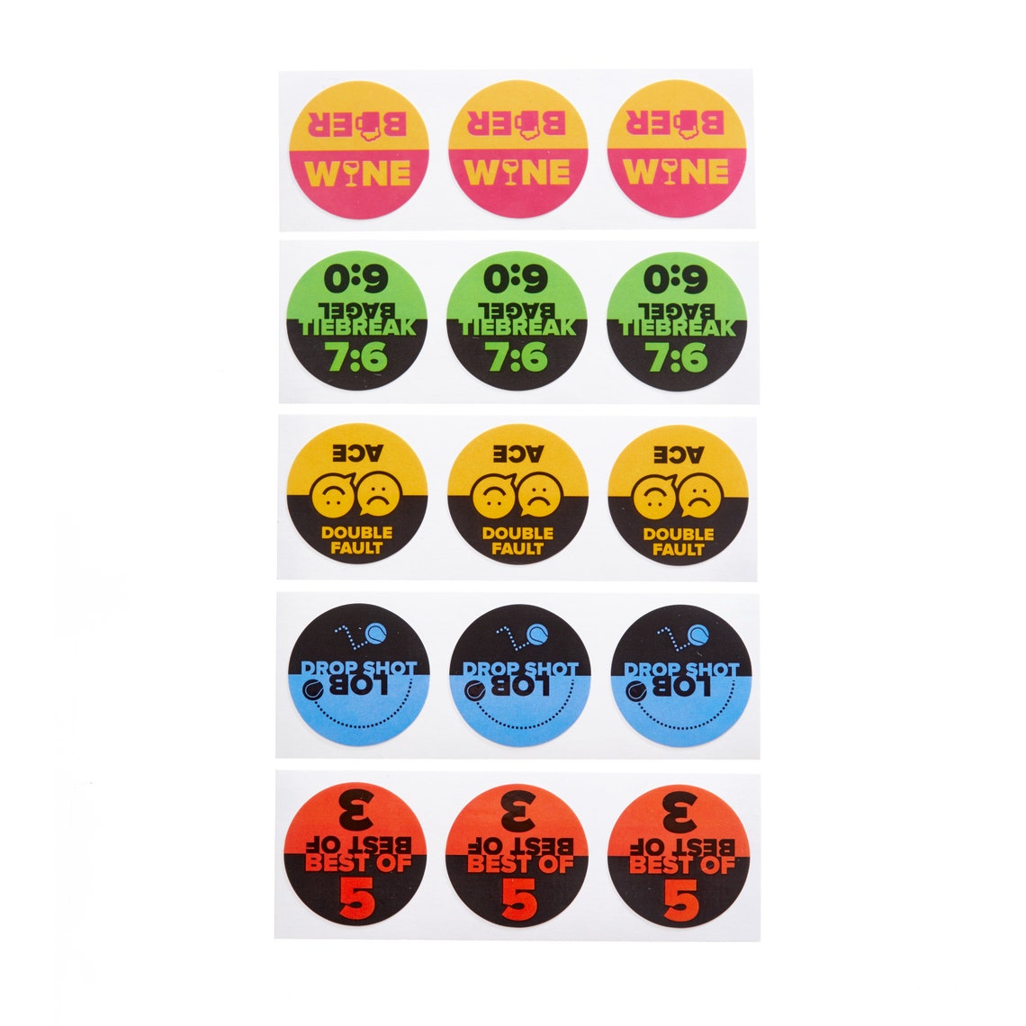 Fun Sticker Racquet Fun Stickers for Tennis Rackets. Win the Advantage of Serving First ...