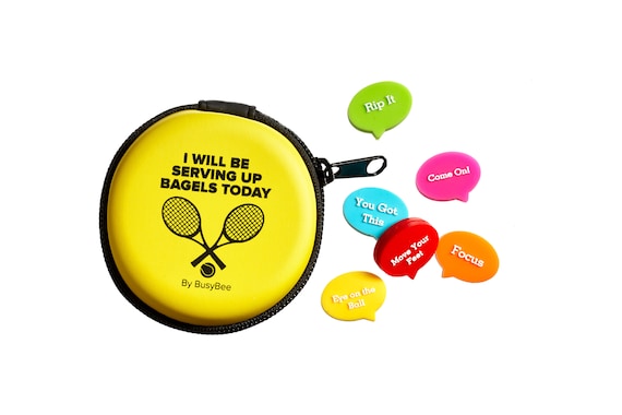The Best Tennis Gift for Every Player and Team. Colorful Tennis Vibration  Dampener (6pack) in Yellow Zipper Pack - Etsy New Zealand