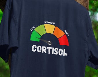 Low Cortisol Meme Shirt, Self Care Tee, Chill Vibes Shirt, Mental Health Humor Tee, No Stress Relaxed Mood Graphic, Unbothered Aesthetic