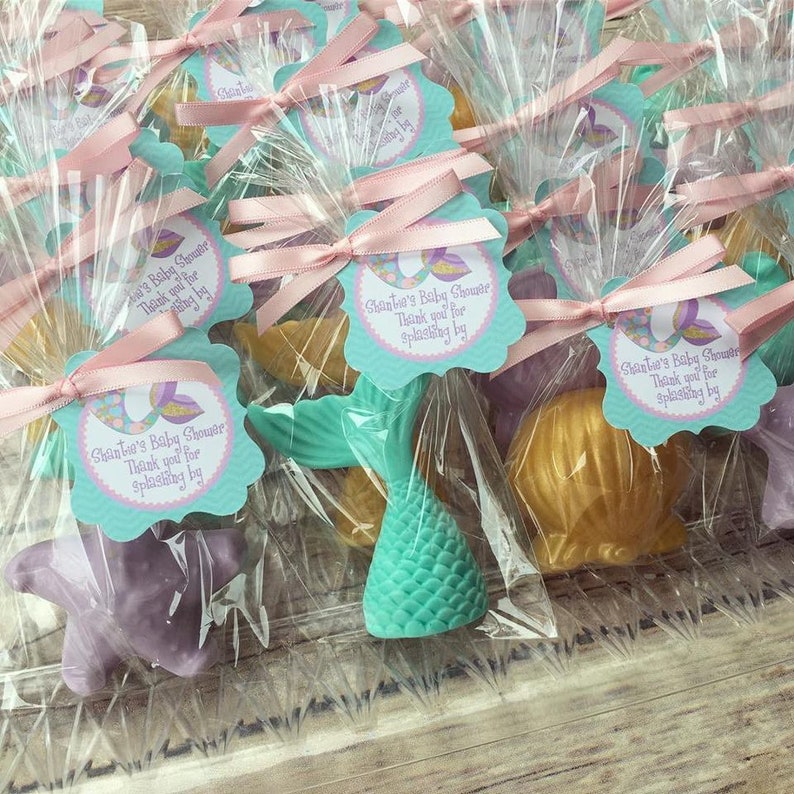 35 Mermaid Soap Party Favors Under The Sea Birthday Favors Etsy