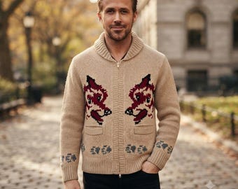 Projekt Hail Mary Ryland Grace Fox Strickcardigan | Von Ryan Gosling inspirierter Pullover