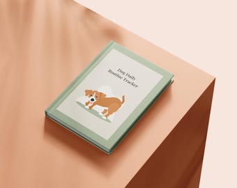 犬の毎日のルーティントラッカー（印刷可能）｜給餌、散歩、トレーニング記録｜ペットケアプランナー（PDF）