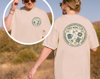 Tired Moms Club Shirt, Retro Mom Survival Kit Tee, Motherhood Tshirt, Toddler Mama Outfit, Funny Mom Life Tee, New Mom Gift