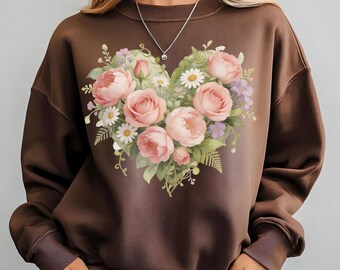 Watercolor Robin Floral Wreath Shirt, Happy Mother's Day Nature Lover Tee