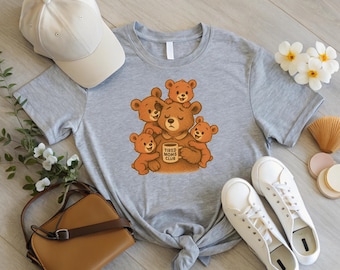 Tired Mama Bear Shirt, Funny Motherhood Tee, Mama Needed Coffee Top, Relatable Mom Hoodie, Cute Bear Graphic, New Mom Gift