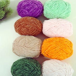 Cozy Fluffy Snowflake Yarn 40g, Multi-Color Options, for Knitting Bows, Beanies, Garments and Toys image 1