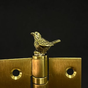 1 Inch Bird Hinge Topper - Brass Home Decor