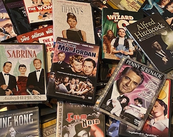 Classic Movie DVDs 1930s–1970s -- Cary Grant, Bogart, Westerns, Film Noir  -- NEW MOVIES ADDED
