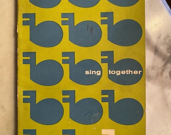 Vintage 1949 Sing Together Girl Scout Songbook -- Mid-Century Girl Scouts of America Music Book  --Campfire and Folk Songs