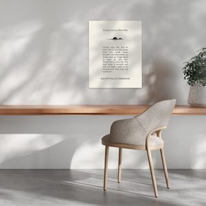 Tomorrow Is A New Day | Ralph Waldo Emerson | Literary Quote Poster | Book Quote Wall Art image 7