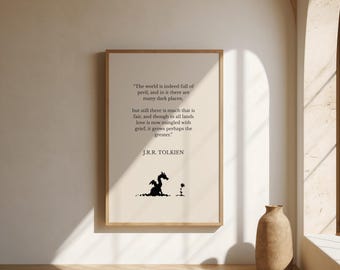 Love & Grief | J.R.R. Tolkien | Literary Quote Poster | Book Quote Wall Art