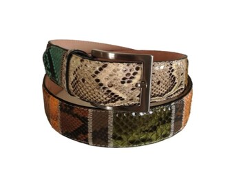 Pasek z tkaniny pytonowej