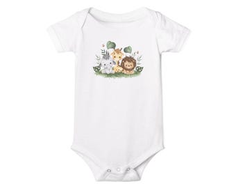 Woodland Baby Animals Onesie | Infant One Piece