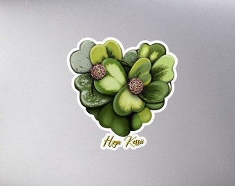Hoya kerrii heart Bubble-free stickers