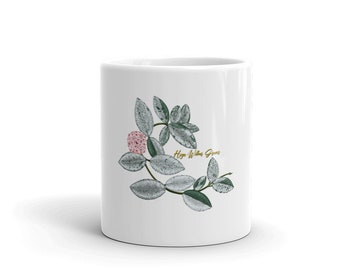 White glossy mug - Hoya carnosa Wilbur Graves