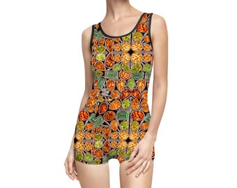 Women's Vintage Swimsuit (AOP)