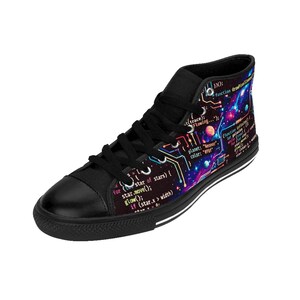 Galaxy Javascript Code Circuit-sneakers | Hoge schoenen afbeelding 6