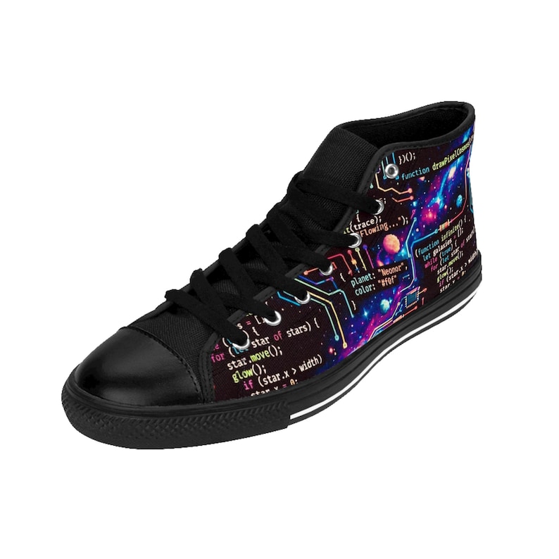 Galaxy Javascript Code Circuit-sneakers | Hoge schoenen afbeelding 6