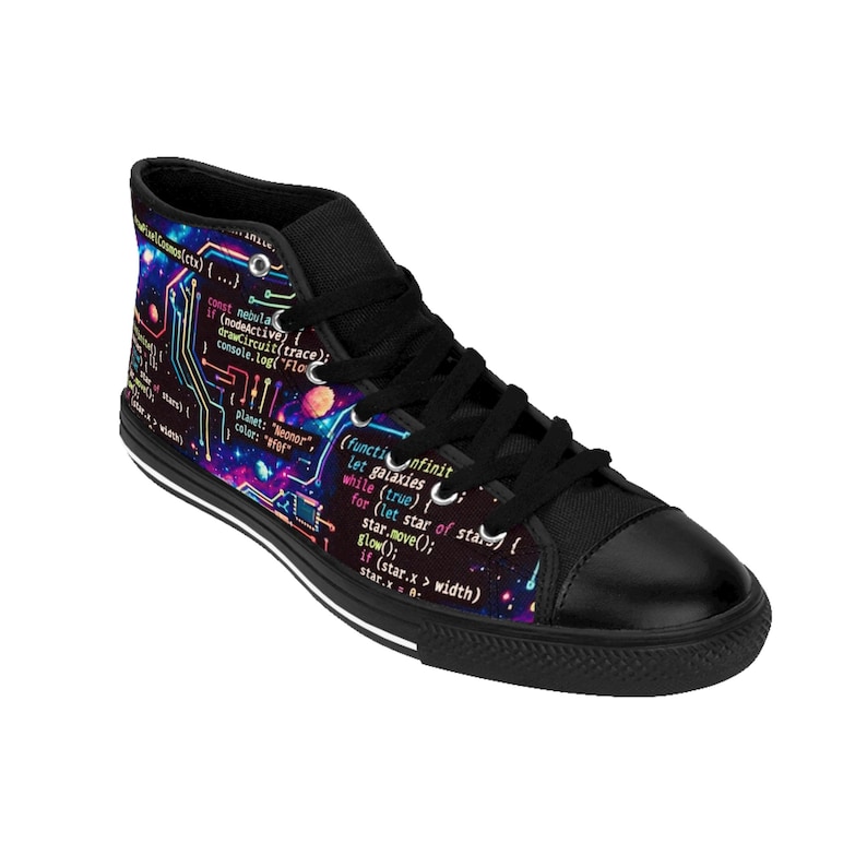 Galaxy Javascript Code Circuit-sneakers | Hoge schoenen afbeelding 9