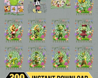 Bundle Epcot Mickey und Freunde Topiaries PNG, Floral Disneytrip Epcot International Blumen- und Gartenfest Png, Epcot Center Png Download