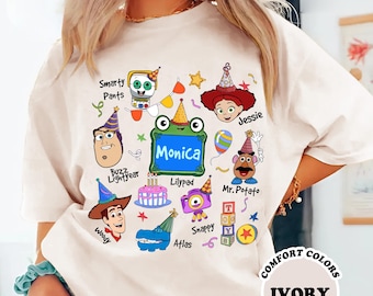 Custom Comfort Colors Disneyland Pixar Toy Story 5 Shirt, LilyPad Smarty Pans Buzz lightyear, Personalized Toy Story 5 Movie Shirt