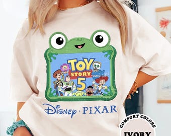 Disneyland Pixar Toy Story 5 Comfort Colors Shirt, Lilypad Buzz Lightyear Woody Jessie Toy Story Shirt, Lilypad Toy Story 5 Shirts